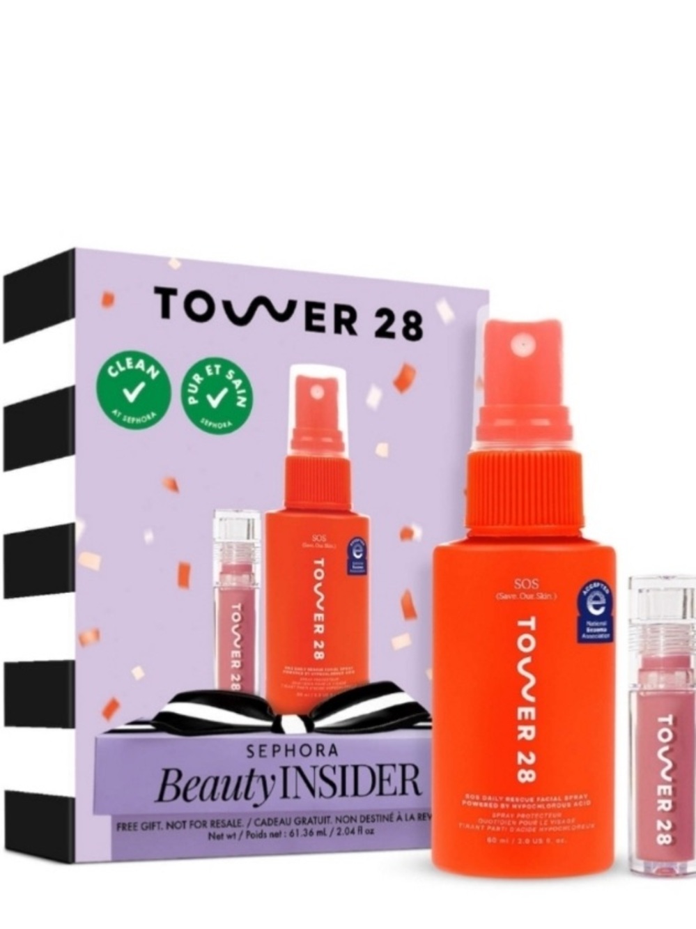 Tower 28 Sephora Beauty Insider Bday 2026 SOS Daily Rescue & Lip Jelly Pistachio
